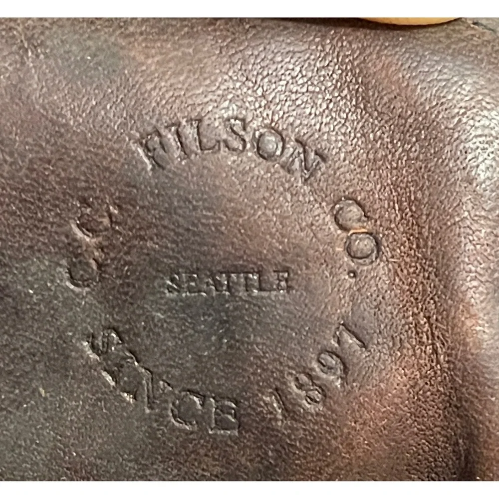 Filson Upland Boots Mens 14 D Brown Leather Canvas Vibram Gumlite Hunting 84574